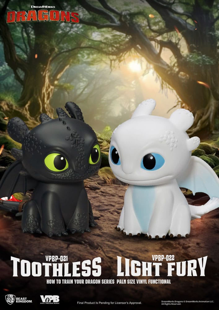 Dragons Piggy Bank tirelire Light Fury 12 cm