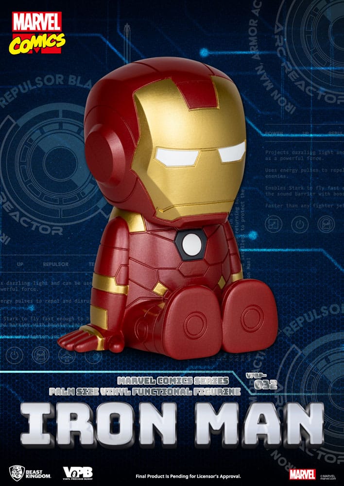 Classic Marvel Comics Piggy Bank tirelire Iron-man 12 cm