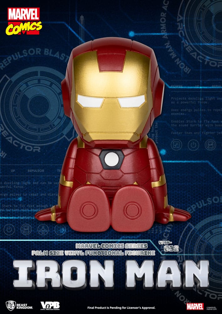 Classic Marvel Comics Piggy Bank tirelire Iron-man 12 cm