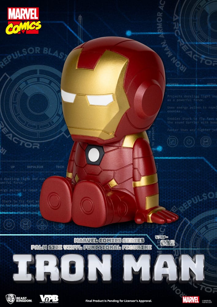 Classic Marvel Comics Piggy Bank tirelire Iron-man 12 cm