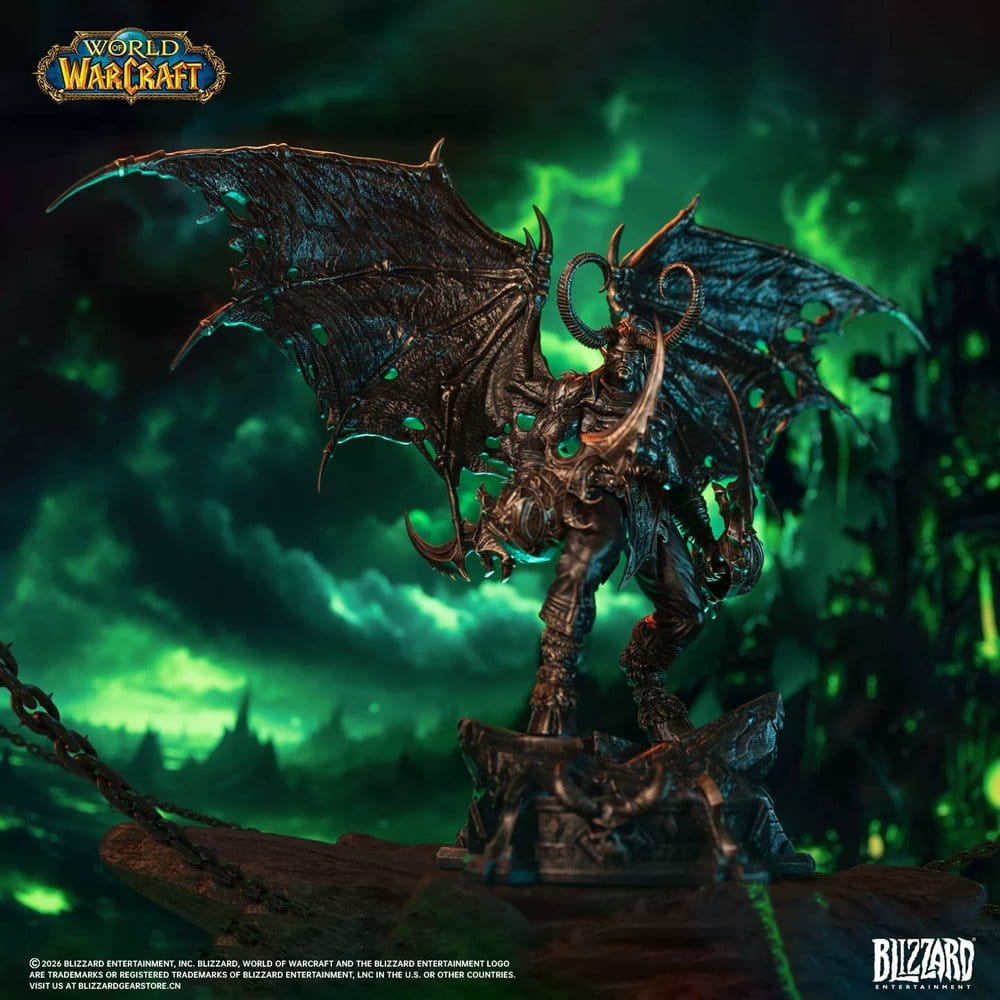 World of Warcraft 1/10 Scale statuette Illidan Stormrage (Bronze-Colored) 34 cm
