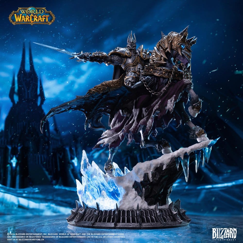 Warcraft statue The Lich King & Invincible 36 cm