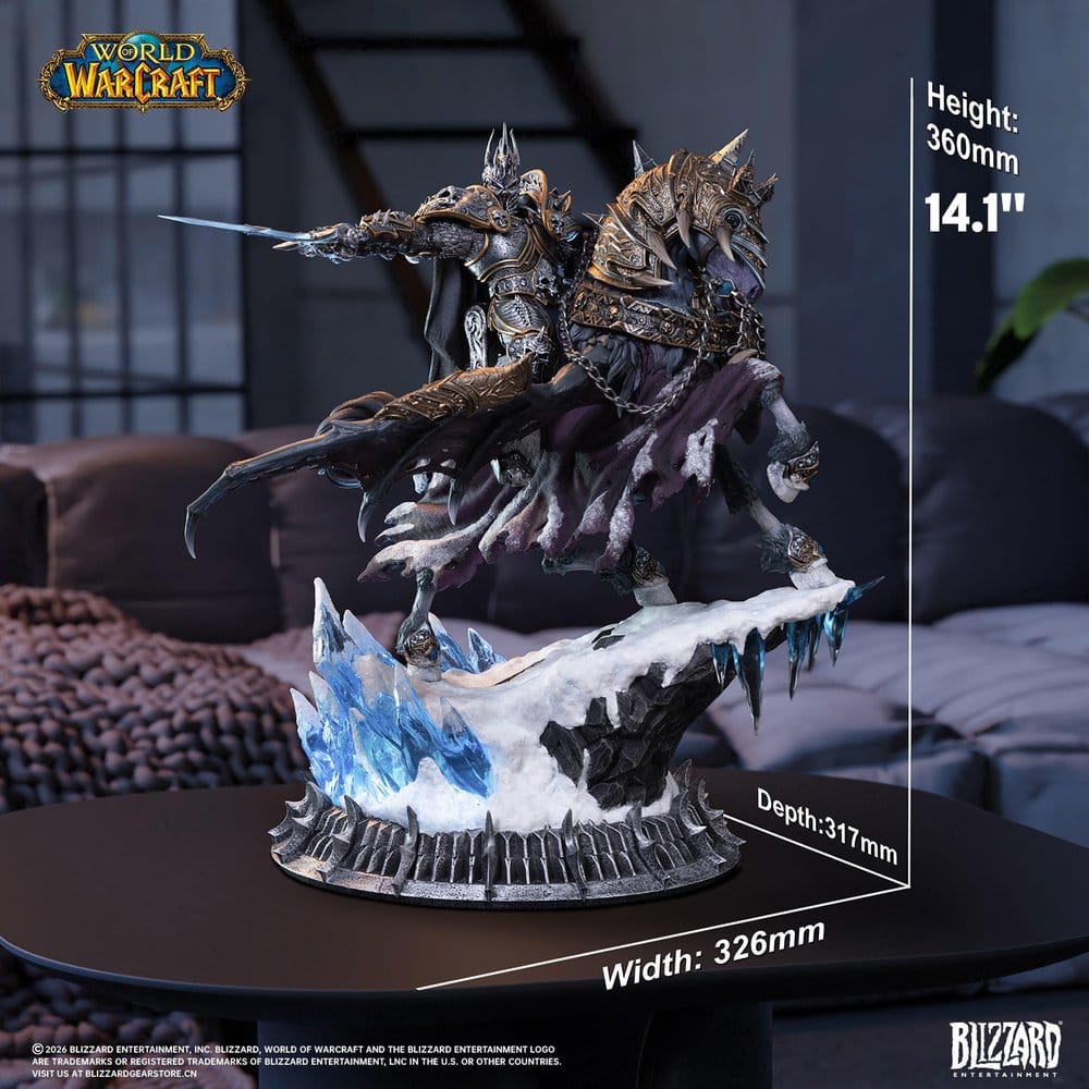 Warcraft statue The Lich King & Invincible 36 cm