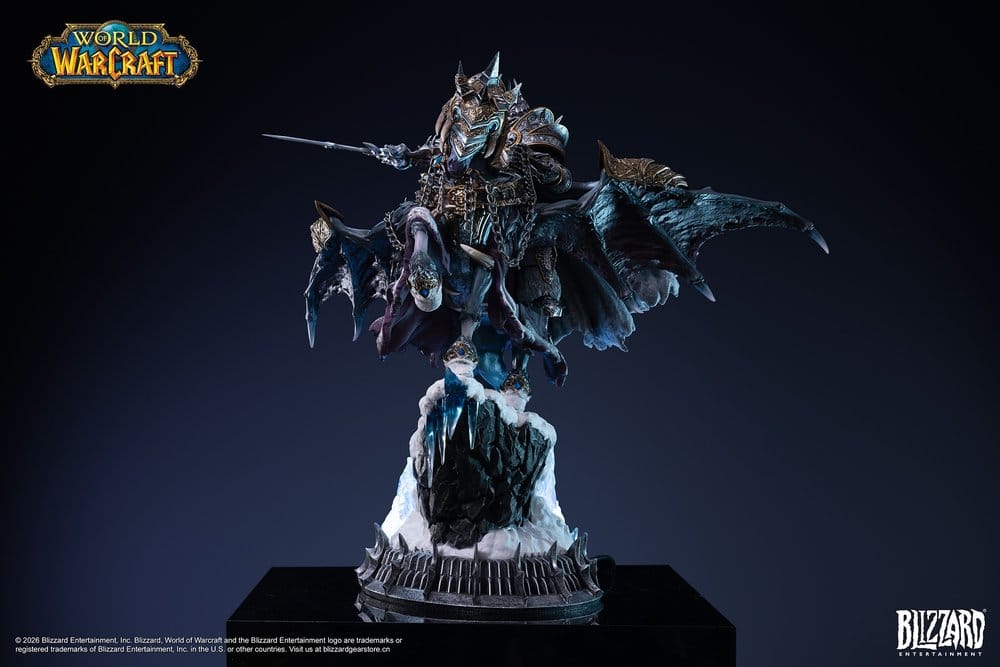 Warcraft statue The Lich King & Invincible 36 cm