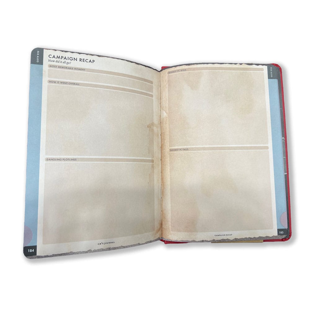 Cahier A5 Gamemaster's Journal Orange Portal