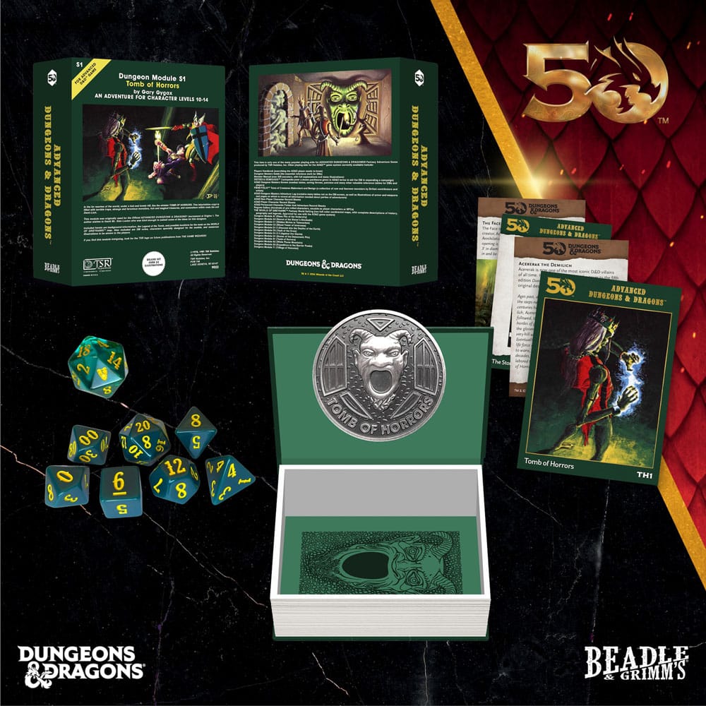 Dungeons & Dragons pack dés Classic Module Tomb of Horrors (7)