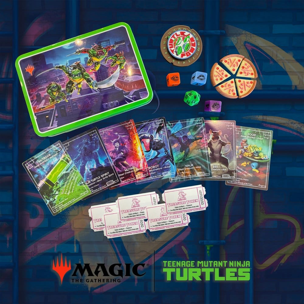 Magic the Gathering Dice and Token Pack Les Tortues Ninja *Anglais*