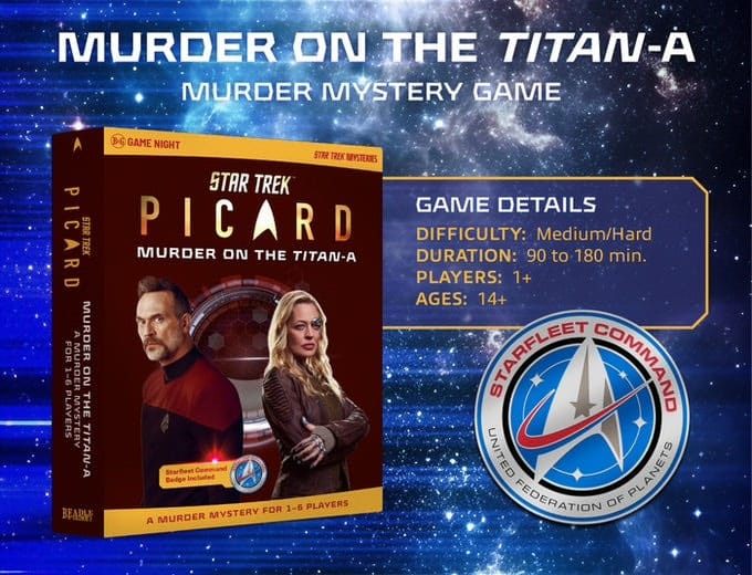 Star Trek: Picard Murder Mystery Game Murder on the Titan-A *ANGLAIS*