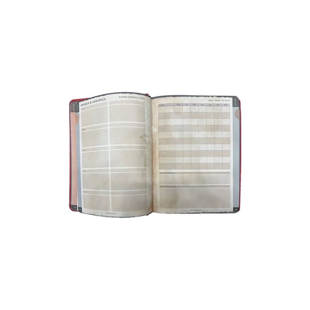 Cahier A5 Gamemaster's Journal