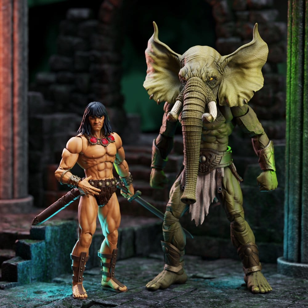 Conan le Barbare Epic H.A.C.K.S. figurines The Tower of the Elephant Set: Young Conan and Yag Kosha