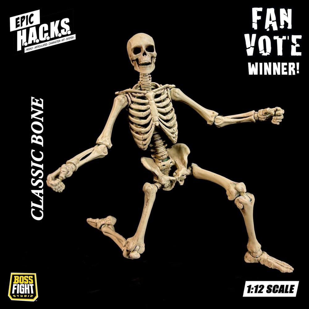 Epic H.A.C.K.S. figurine 1/12 Skeleton Blank Classic Bone