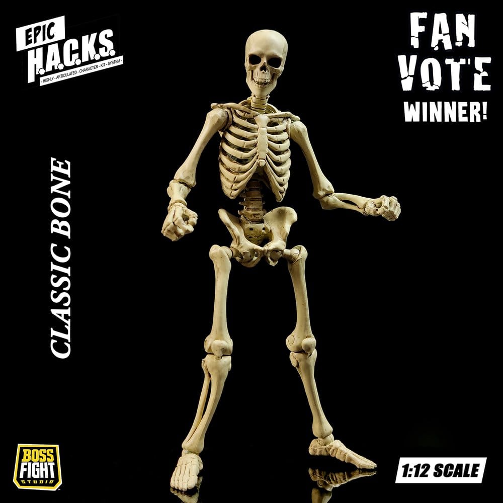 Epic H.A.C.K.S. figurine 1/12 Skeleton Blank Classic Bone