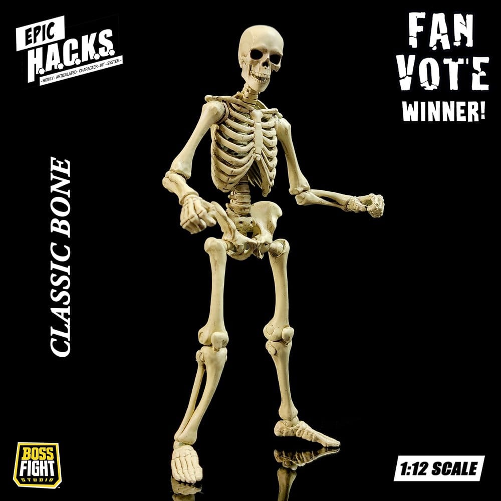 Epic H.A.C.K.S. figurine 1/12 Skeleton Blank Classic Bone