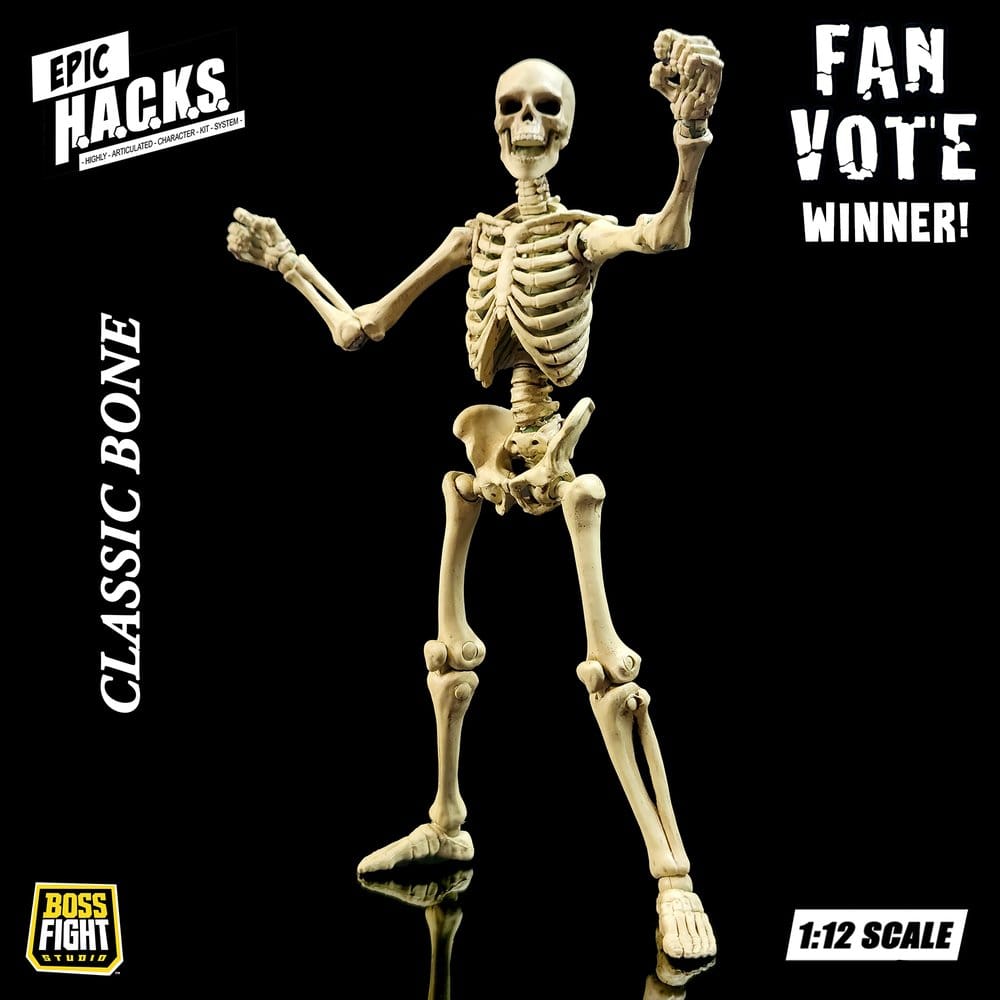 Epic H.A.C.K.S. figurine 1/12 Skeleton Blank Classic Bone
