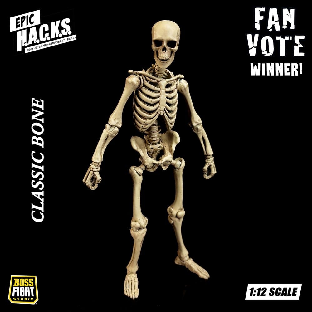 Epic H.A.C.K.S. figurine 1/12 Skeleton Blank Classic Bone
