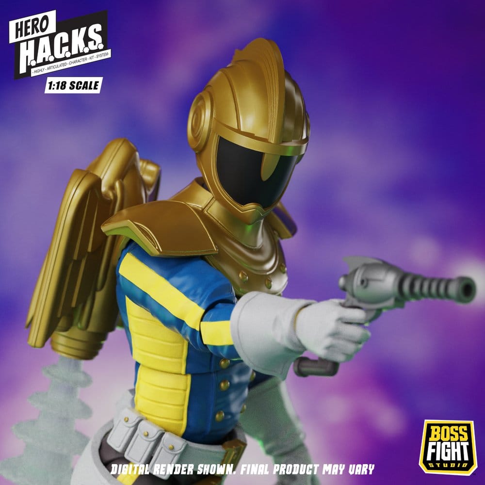 Hero H.A.C.K.S. Core figurine 1/18 Heroes and Villains Wave 1 Jett Steelblade: Stellar Knight of Accord