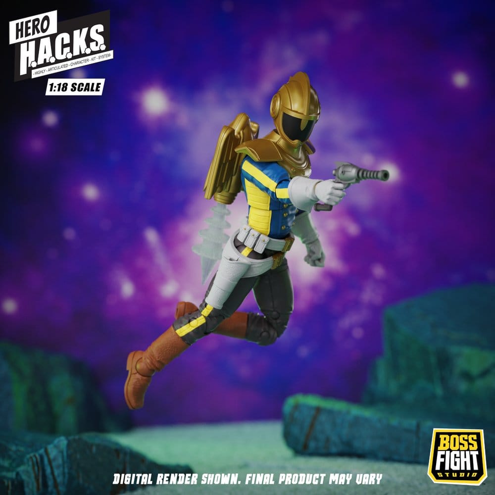Hero H.A.C.K.S. Core figurine 1/18 Heroes and Villains Wave 1 Jett Steelblade: Stellar Knight of Accord
