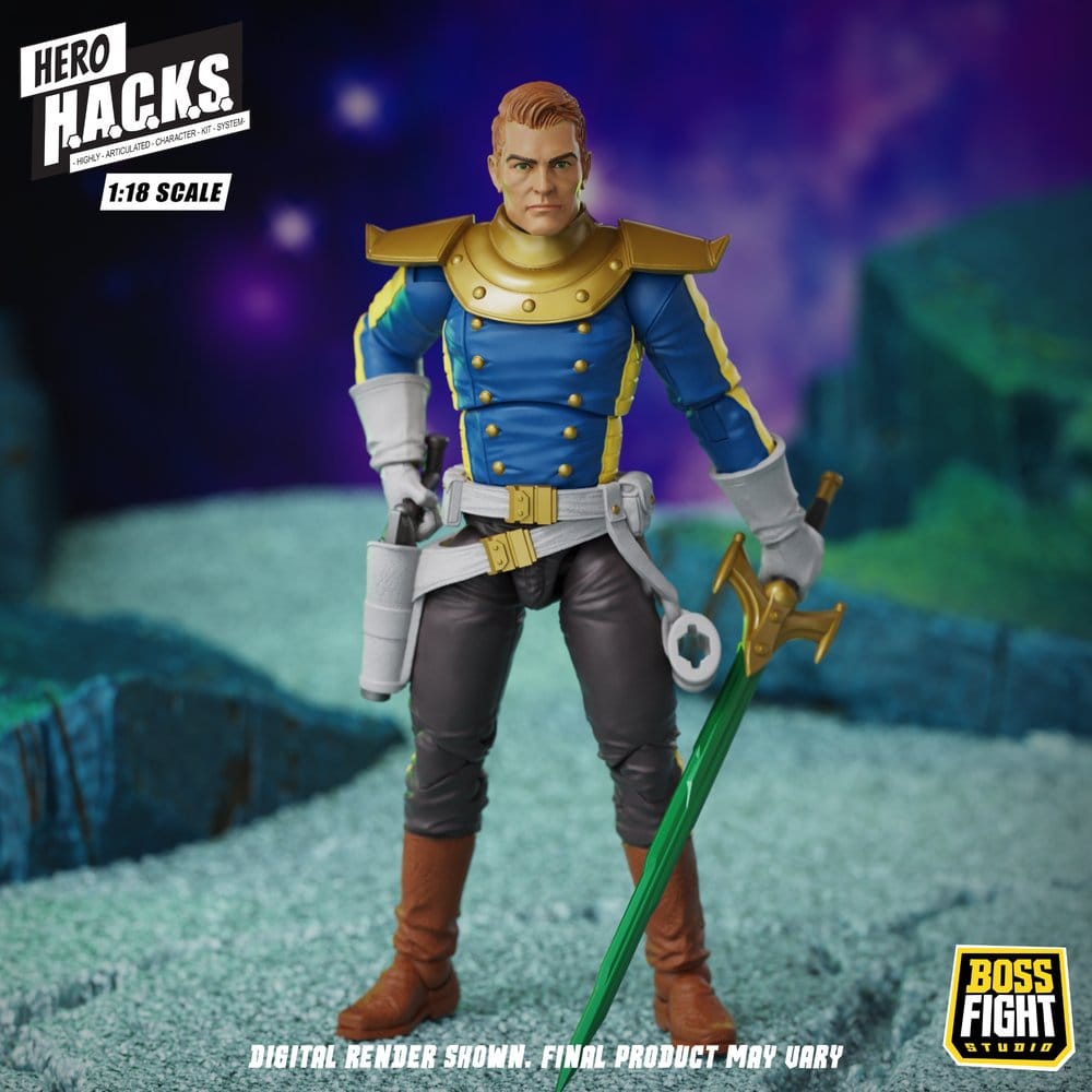 Hero H.A.C.K.S. Core figurine 1/18 Heroes and Villains Wave 1 Jett Steelblade: Stellar Knight of Accord