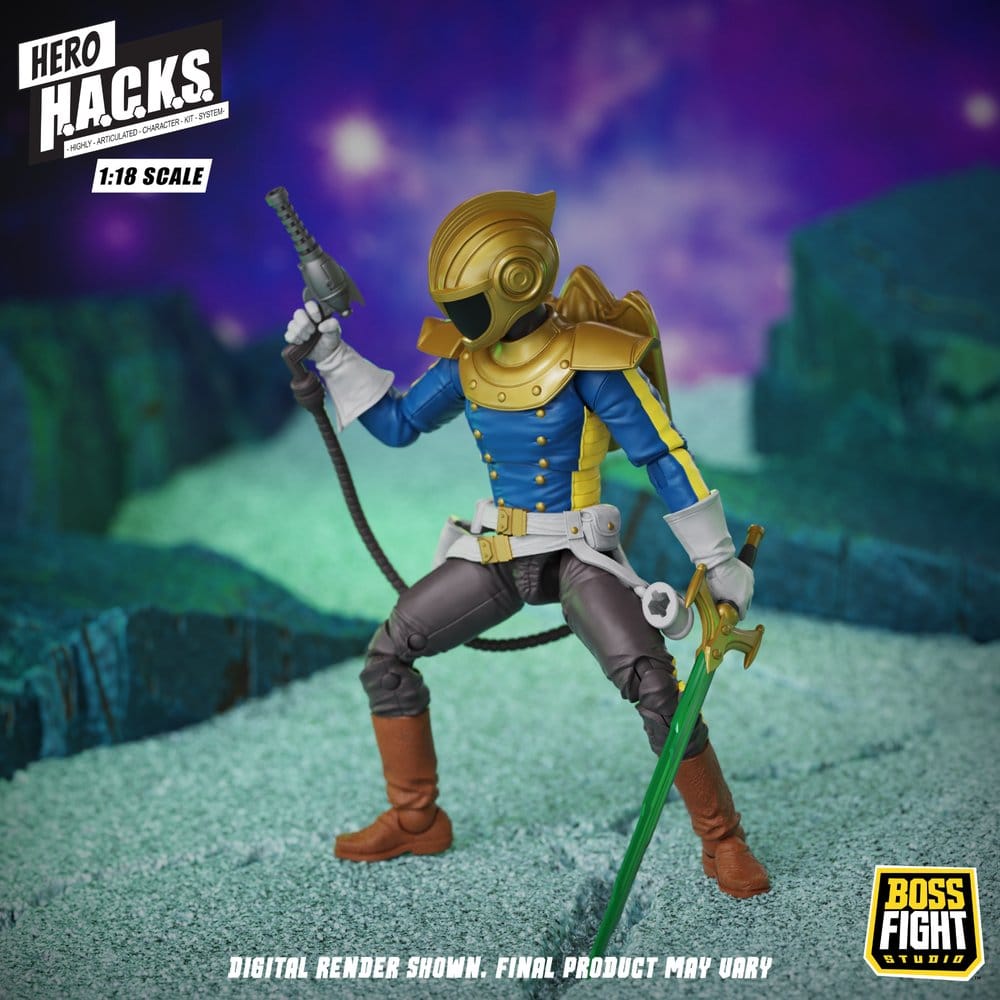 Hero H.A.C.K.S. Core figurine 1/18 Heroes and Villains Wave 1 Jett Steelblade: Stellar Knight of Accord