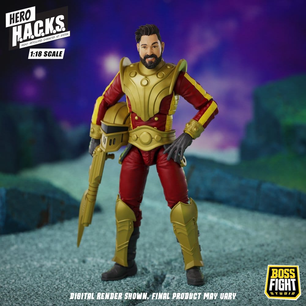 Hero H.A.C.K.S. Core figurine 1/18 Heroes and Villains Wave 1 Stellar Guard: Cosmic Defender of Accord