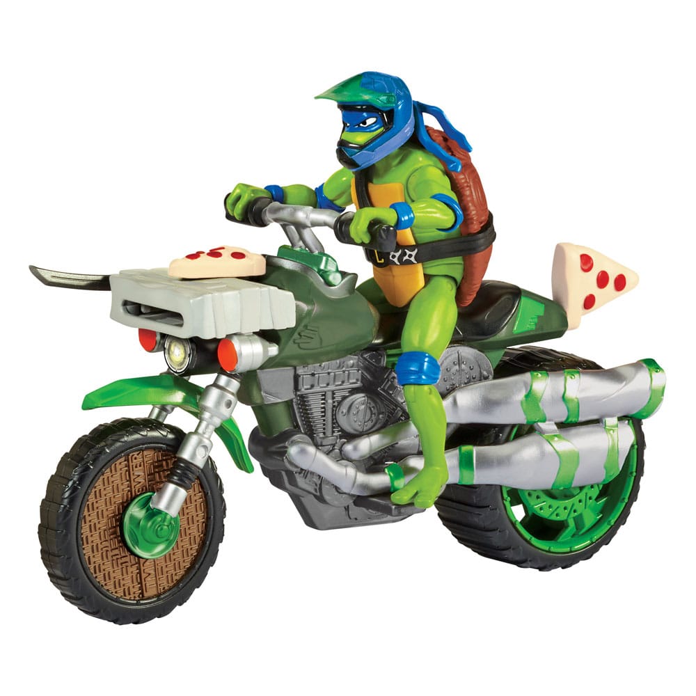 Ninja Turtles : Teenage Years figurine Drive N Kick Leonardo & véhicule 11 cm