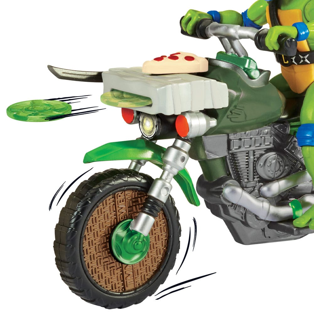 Ninja Turtles : Teenage Years figurine Drive N Kick Leonardo & véhicule 11 cm