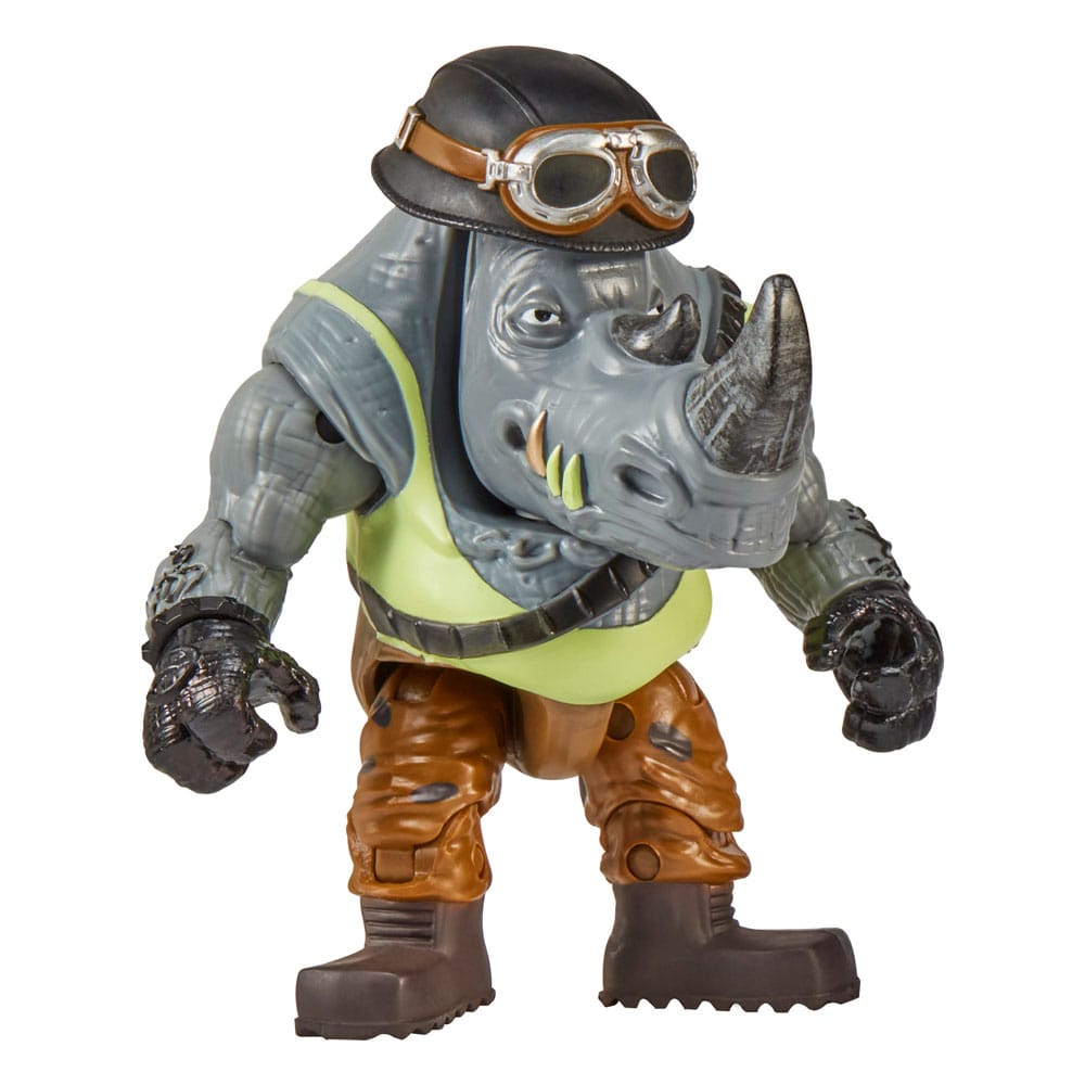 Tortues Ninja Figurine avec véhicule Rocksteady & Chopper 12 cm