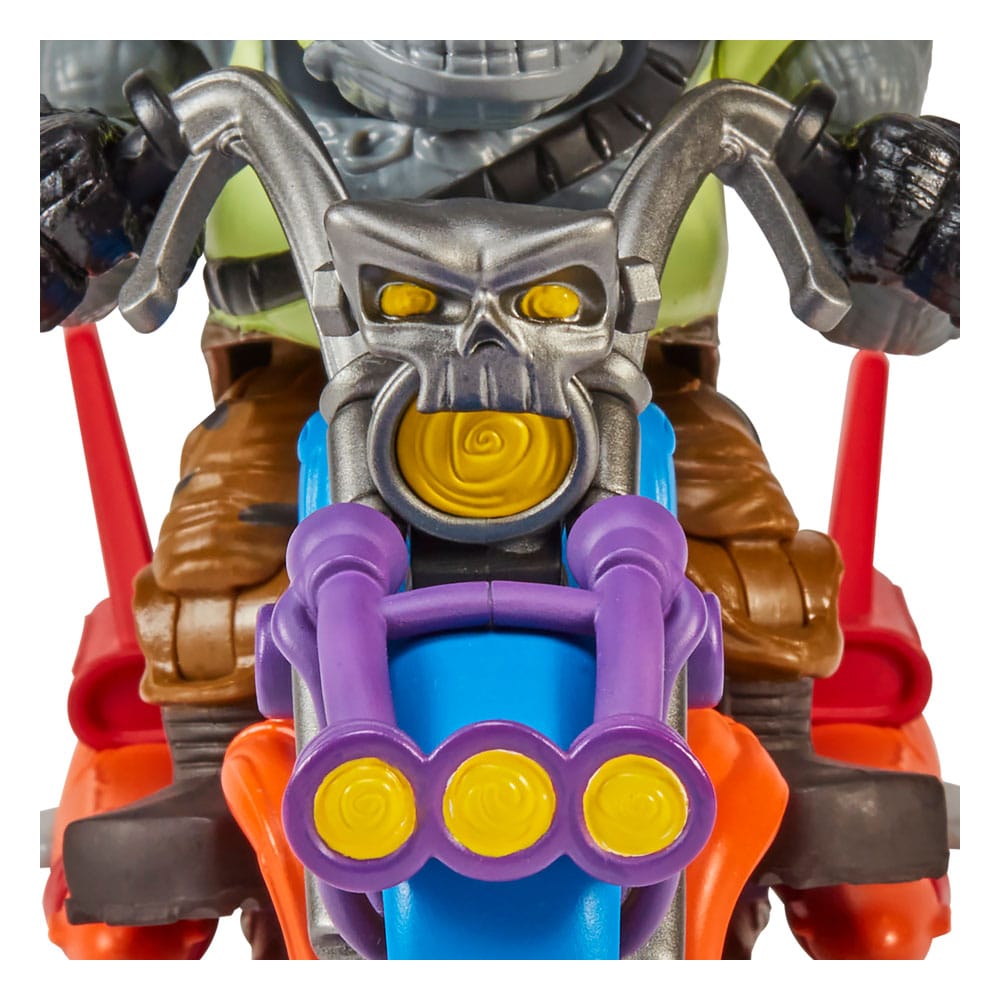 Tortues Ninja Figurine avec véhicule Rocksteady & Chopper 12 cm