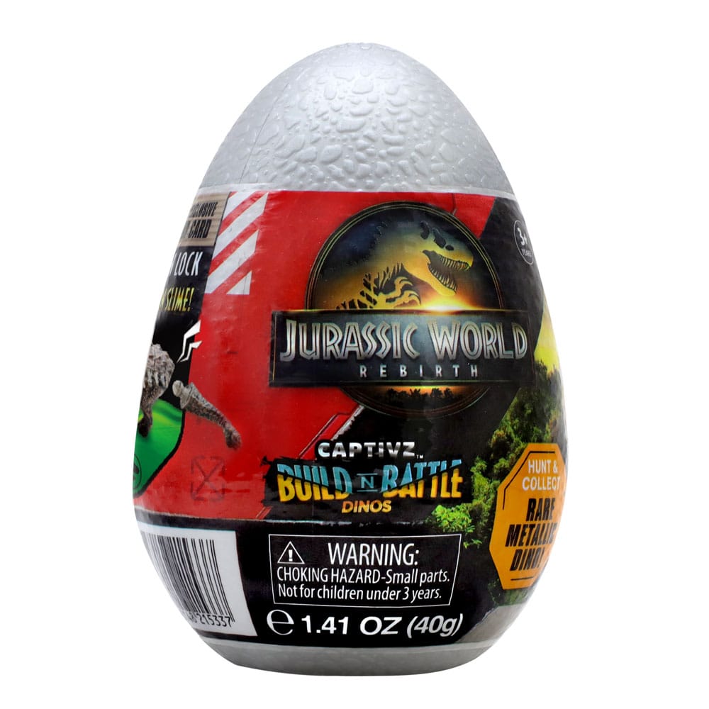 Jurassic World : Renaissance présentoir Pop N Lock Blind Box Captivz Build n Battle Dinos (12)