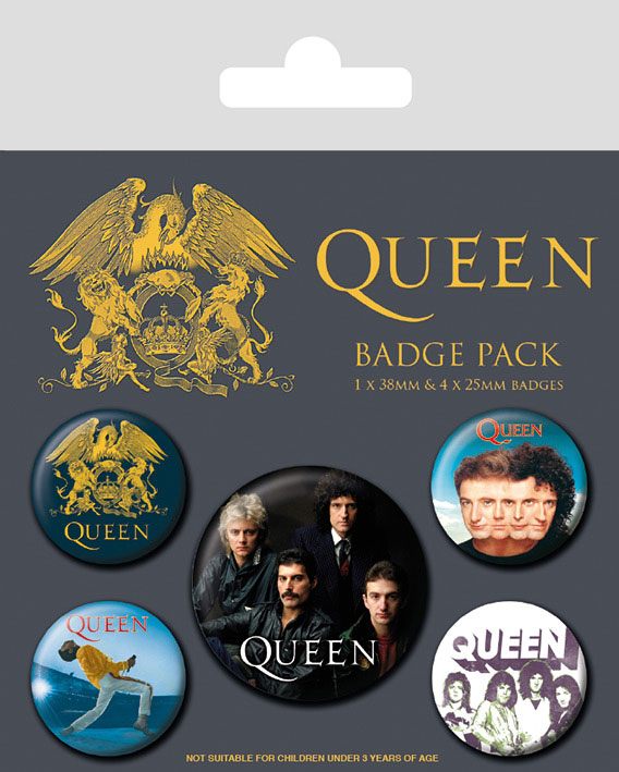 Queen pack 5 badges Classic