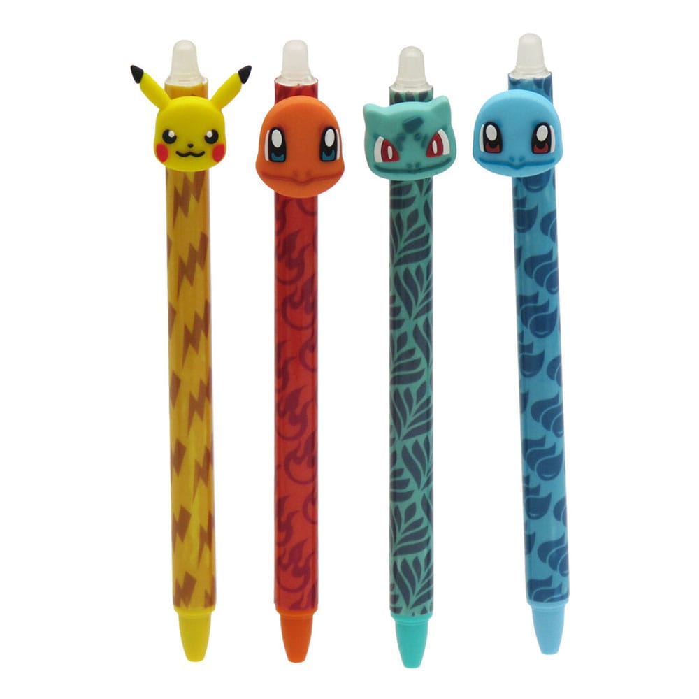 Pokémon - Set de 4 stylos effacables