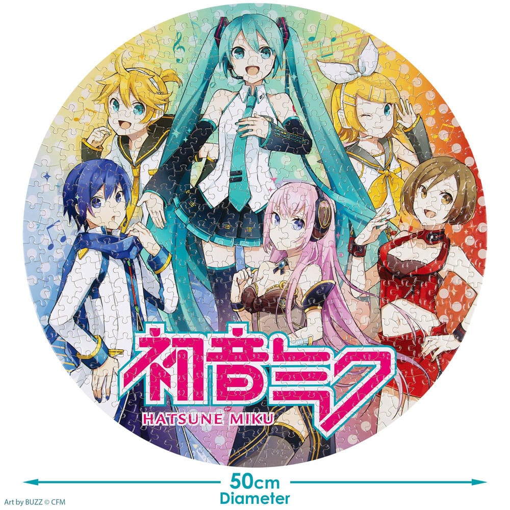 Hatsune Miku puzzle rond 500 pièces