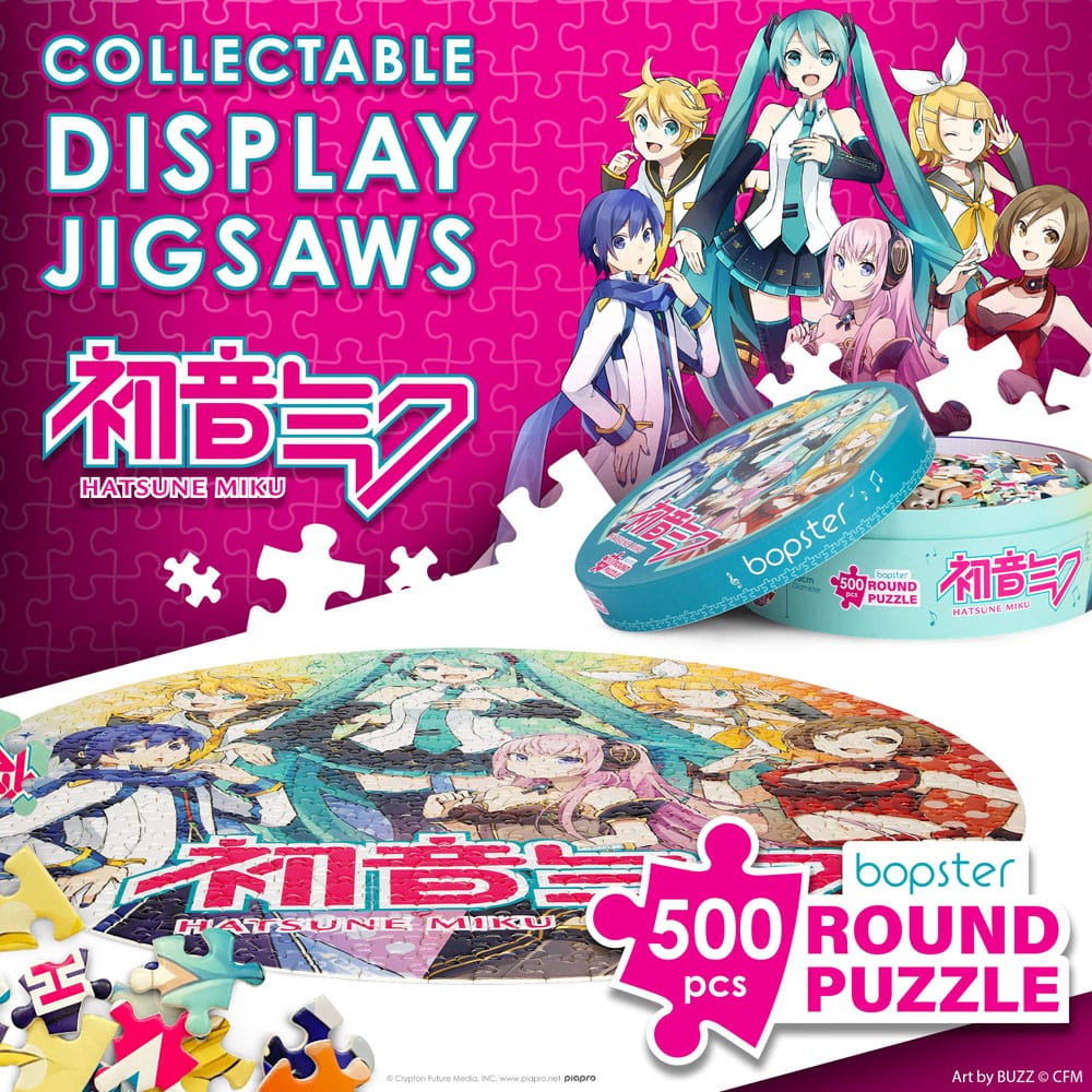 Hatsune Miku puzzle rond 500 pièces