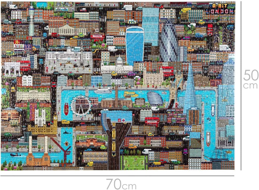 8-Bit Pixel Puzzle London Level 3 1000 Pièces