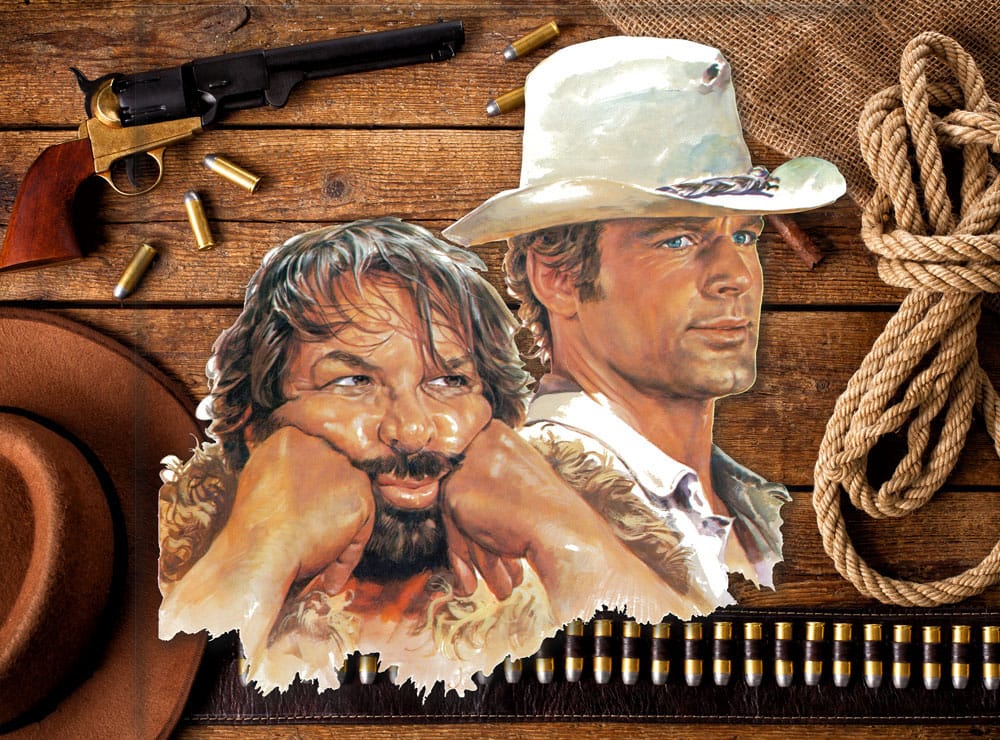 Bud Spencer & Terence Hill panneau métal 3D Bud & Terence 45 x 45 cm