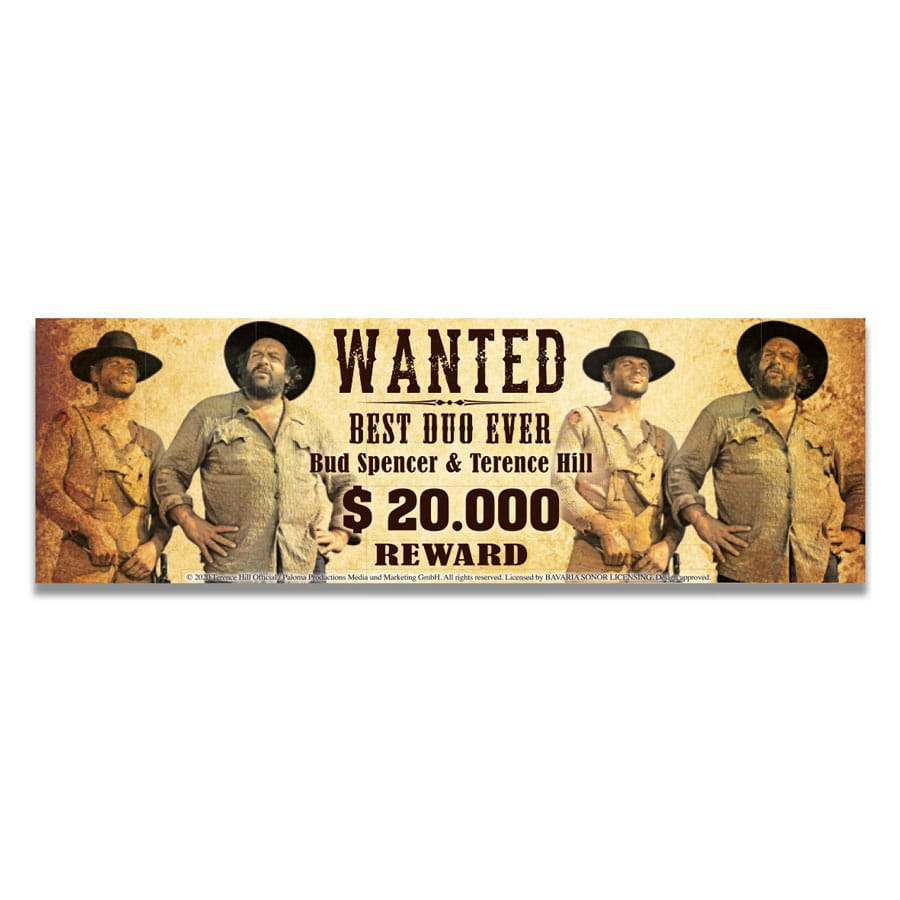 Bud Spencer & Terence Hill mug émail Wanted