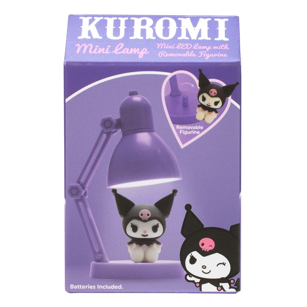 Sanrio lampe LED mini avec figurine Kuromi 10 cm