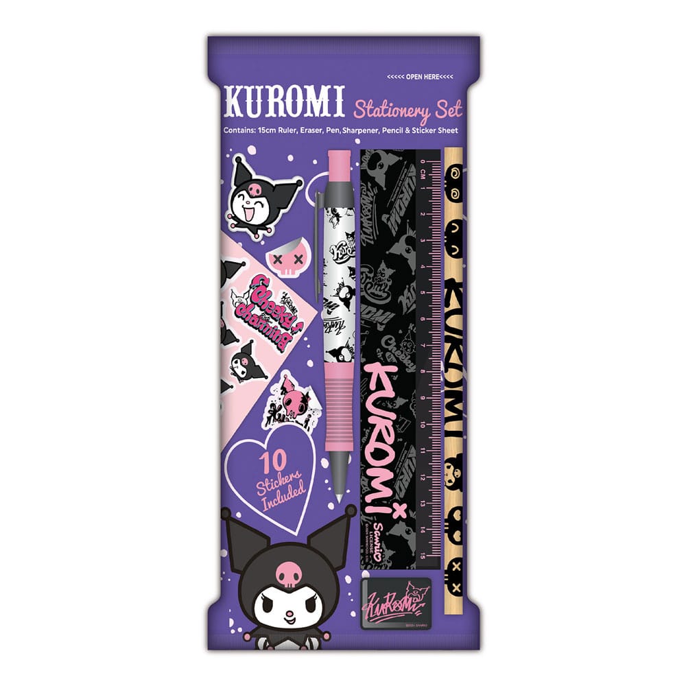 Sanrio set d'écriture 6 pièces Kuromi