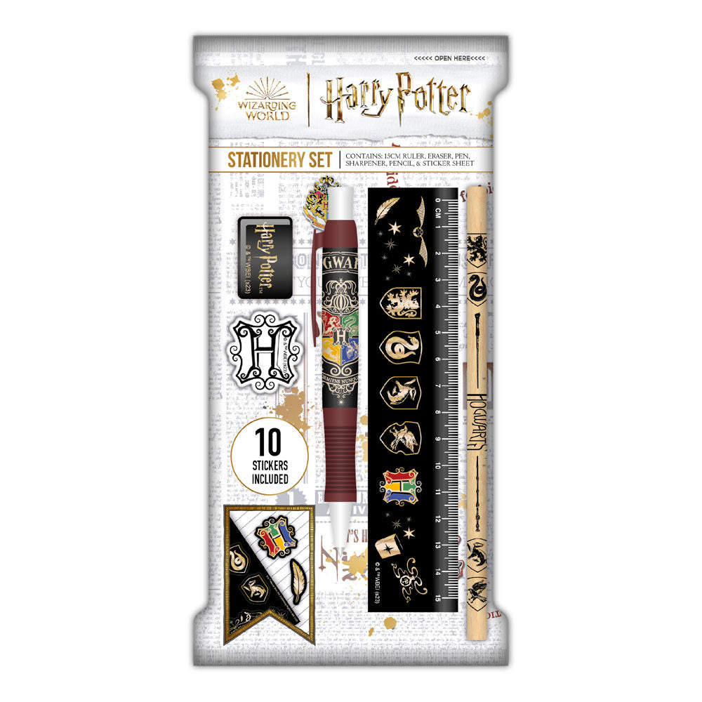 Harry Potter set d'écriture Paper Pouch Colourful Crest (carton de 6)