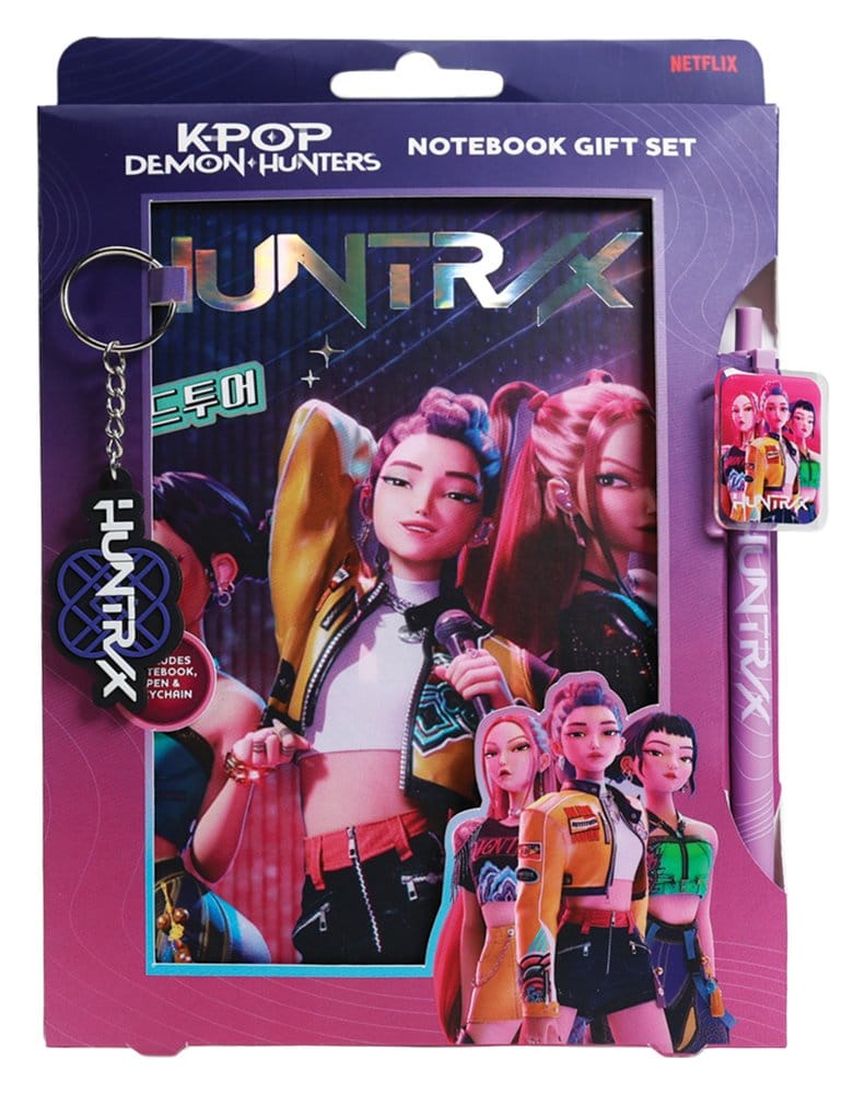 KPop Demon Hunters set cadeau bloc-notes Huntr/x