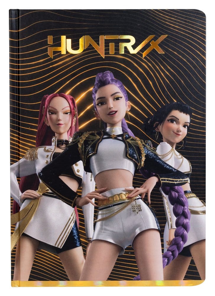 KPop Demon Hunters set cadeau bloc-notes Golden