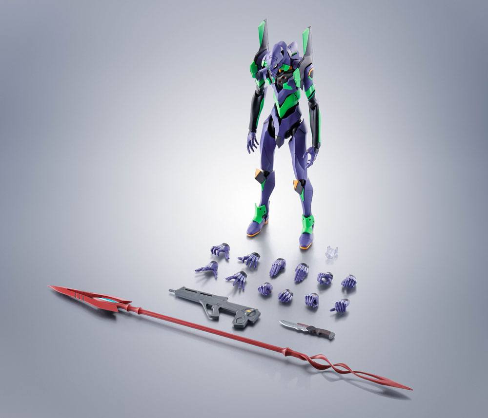 Evangelion: 3.0+1.0 Thrice Upon a Time figurine Robot Spirits (Side EVA) Evangelion Test Type-01 + Spear of Cassius Renewal Color Edition Reissue