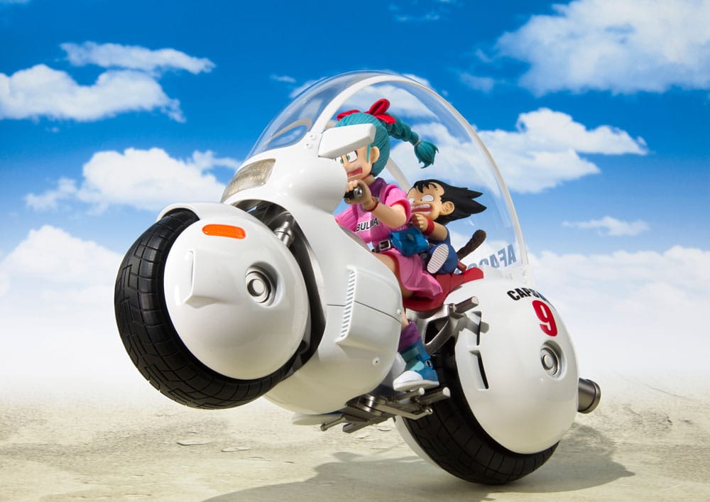 Dragon Ball Véhicule avec figurine S.H. Figuarts Bulma's Motorcycle Hoipoi Capsule No. 9 17 cm