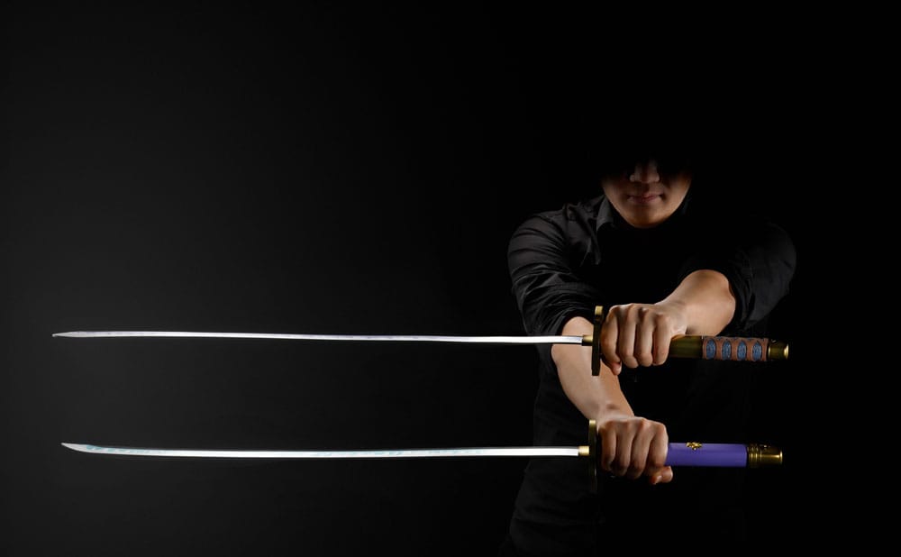 One Piece Set 3 Répliques Proplica épée Roronoa Zoro Three Sword Style 95 cm