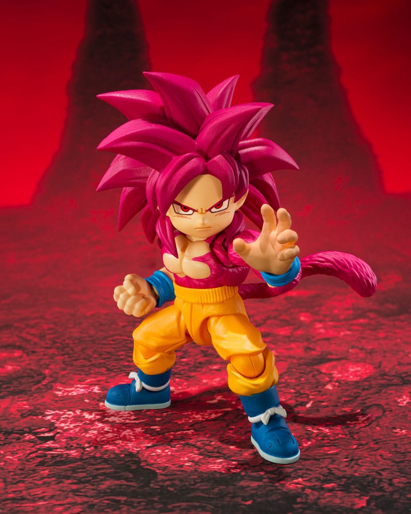 Dragon Ball Daima figurine S.H.Figuarts Super Saiyan Level 4 Son Goku (mini) 8 cm