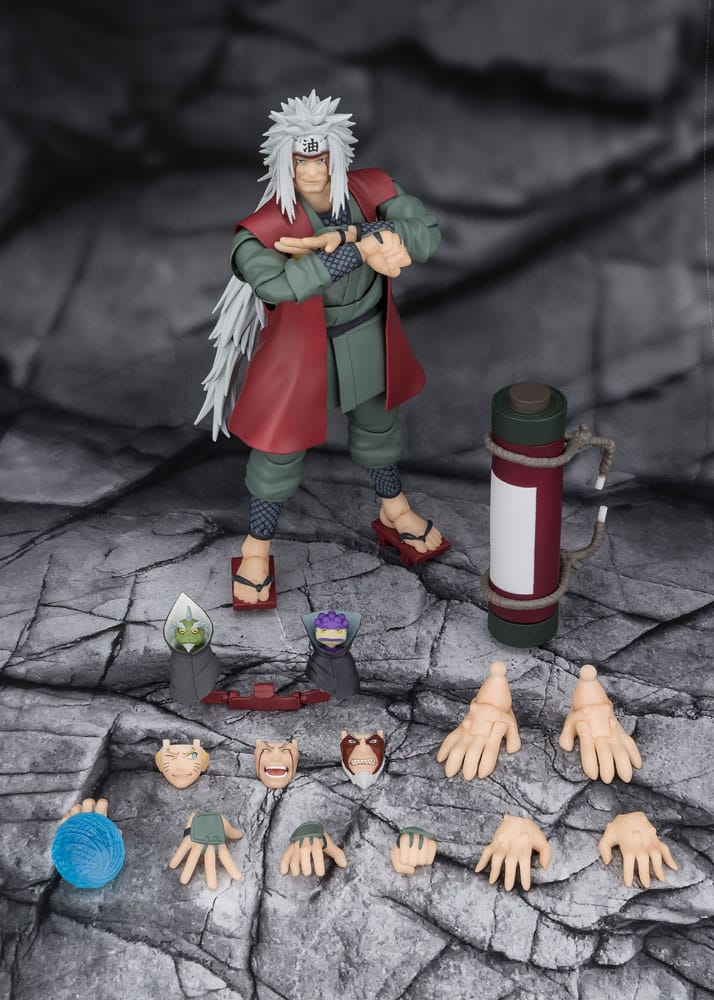 Naruto figurine S.H.Figuarts Jiraiya Hidden Leaf Heroic Master Sage (Sage Mode Set) 17 cm