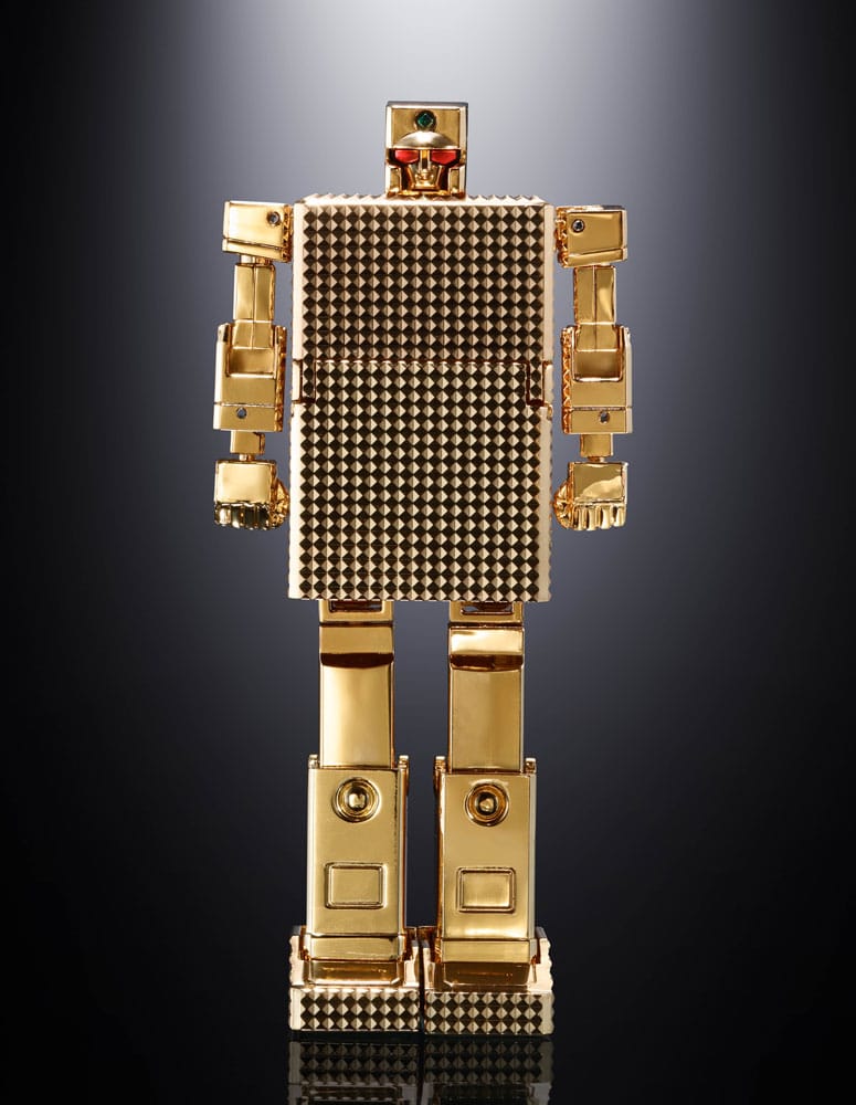 Golden Warrior Gold Lightan figurine Diecast Soul of Chogokin GX-32SP Gold Lightan 50th Anniversary Ver. 13 cm