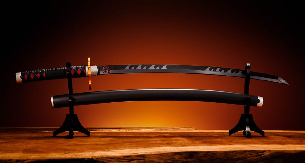 Demon Slayer : Kimetsu no Yaiba Réplique Proplica épée Nichirin (Tanjiro Kamado) Kyojuro Rengoku´s Sword Gueard Ver. 88 cm