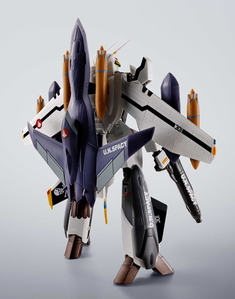 Macross figurine Hi-Metal R Chogokin VF-0S Phoenix (Roy Focker Use) & QF-2200D-B Ghost Set 14 cm