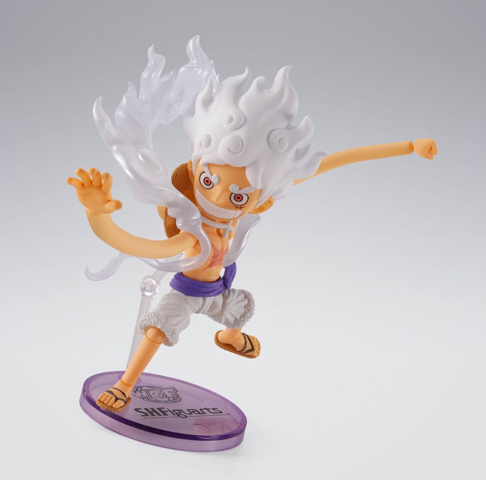 One Piece figurine World Collactable Figures x S.H. Figuarts Monkey D. Luffy Gear 5 8 cm
